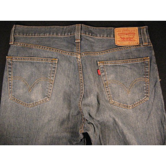 Levis 505 Jeans Womens 38 x 31 MEASURED Tag: 36 x 30 Straight Regular Fit - Picture 5 of 11